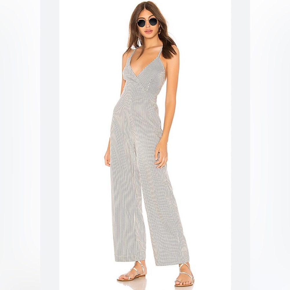 ROLLA’S (Australia) Pinstripe Halter Jumpsuit